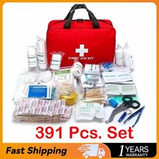 391 PIECE FIRST AID KIT BAG -MEDICAL EMERGENCY KIT. TRAVEL, HOME, CAR, WORKPLACE
