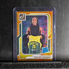 2026 WNBA Donruss Rated Rookie Flau'jae Johnson Orange Mojo 4/8