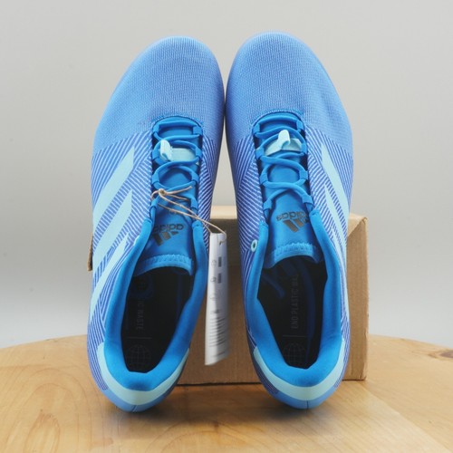Adidas The Road Cycling Mens Size 10.5 Shoes Blue Rush 3-Bolt Lace Up Athletic - Picture 5 of 8