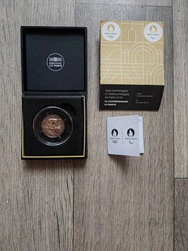 Coffret    2 Euro BE 2024 JO Polissage Inversé