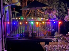 Outdoor String Lights Globe LED Outdoor Light for Backyard Waterproof Multicolor