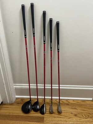 Ping Moxie Junior Golf Club Set Driver Wood Hybrid 7 9 Iron Red