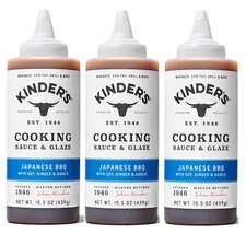 Kinder's Cooking Sauce & Glaze Japanese BBQ 3 Pack