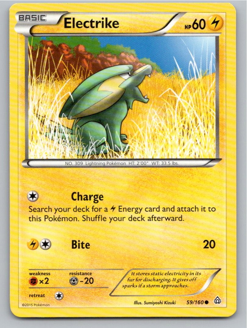 2015 POKEMON ELECTRIKE PRIMAL CLASH 59/160 C NM A64158 FREE S&H
