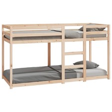 Bunk Bed Bedroom Kids Bed Frame Children Twin Sleeper Solid Wood Pine vidaXL