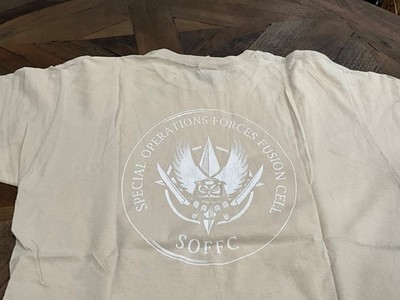 ISAF SPECIAL OPERATIONS FORCES FUSION CELL SOFFC Unit T-Shirt Size Large