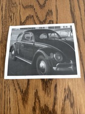 1956 Vw Parked Classic Volkswagen Beetle Oval Black White Original Photo 1956 Vw Parked Classic Volkswagen Beetle Oval Black White Original Photo