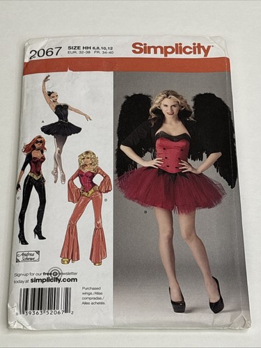 Simplicity Misses Costume Hippy Ballerina  Size 6 - 12 Uncut Sewing Pattern 2067