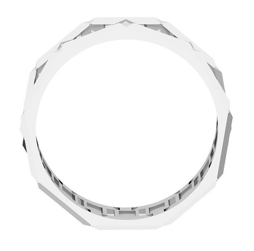 Eternity Engagement Wedding Ring 10K/14K/18K Solid White Gold 8.75 MM - Picture 5 of 10