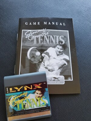 JIMMY CONNORS TENNIS Atari Lynx NEW CARTRIDGE AND MANUAL NO BOX PA2085