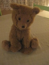 Vintage Dakin Rare Pillow Pets Plush 1976 Grizzly Bear, 14" Sitting, VGC 