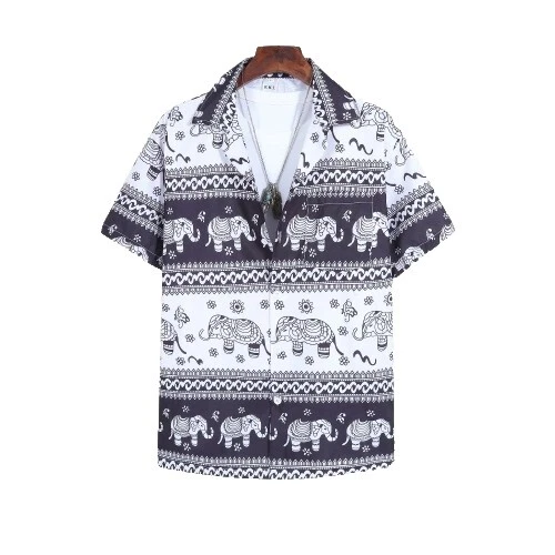 Elephant Regular Size Casual Button-Down Shirts for Men