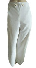 ESCADA SPORT WHITE LINEN BLEND CASUAL PANTS SIZE 40
