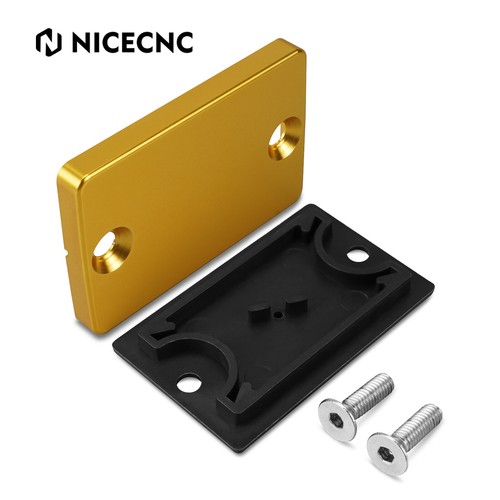 Front Brake Fluid Reservoir Cover Cap For Suzuki DRZ400S DRZ400SM 2000-2020 Gold - Picture 2 of 12
