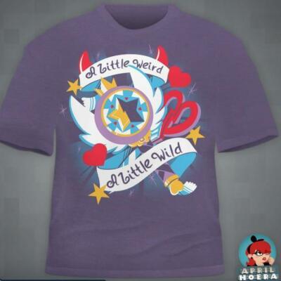 Star Vs The Forces Of Evil T-Shirt A Little Weird A Little Wild New No Tags