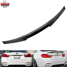 Real Carbon Fibre Rear Trunk Boot Spoiler Wing For 14+ BMW 4 Series F82 M4 Coupe