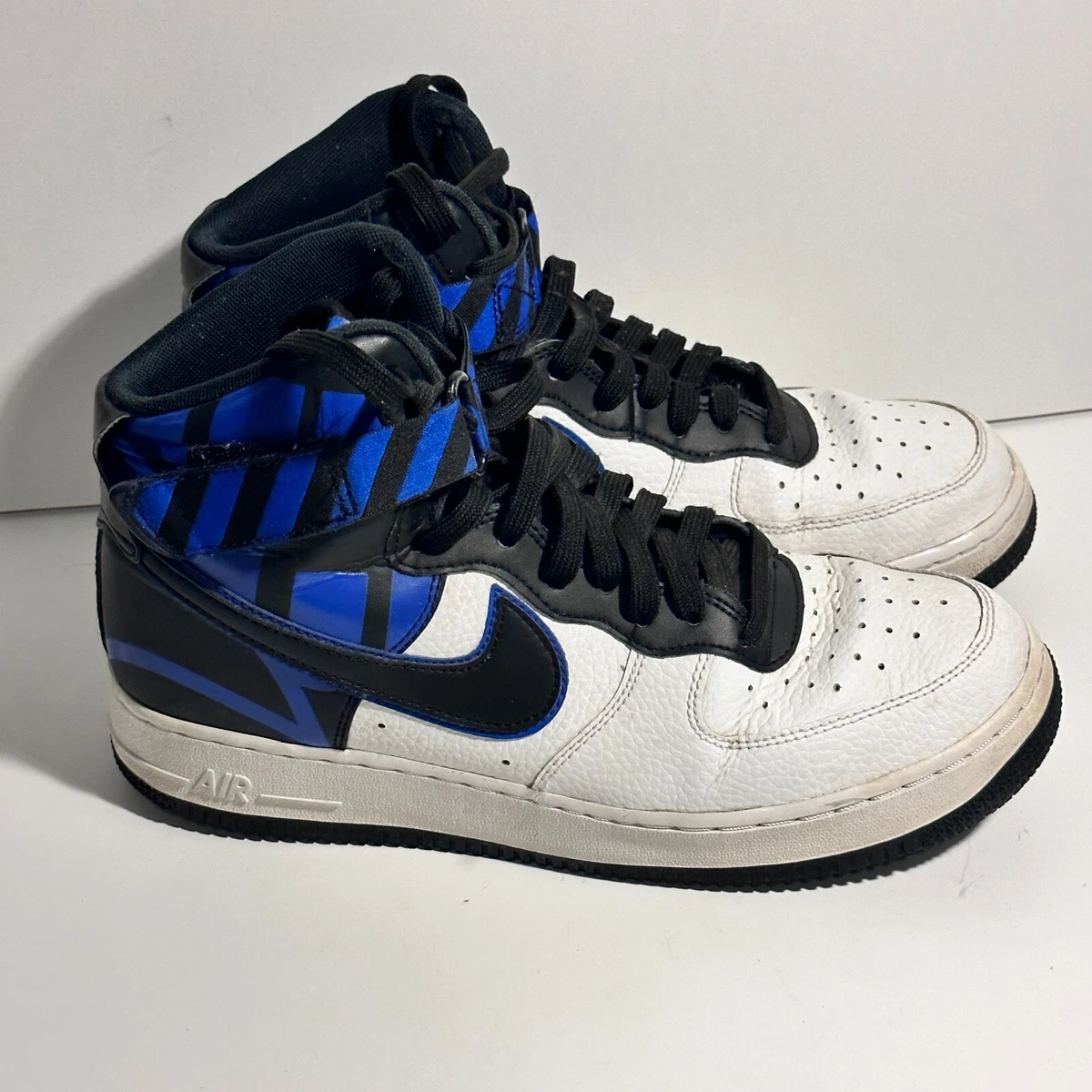 Nike Air Force 1 High 07 LV8 White Black Game Royal 806403-104 Men's 8.5 8 1/2