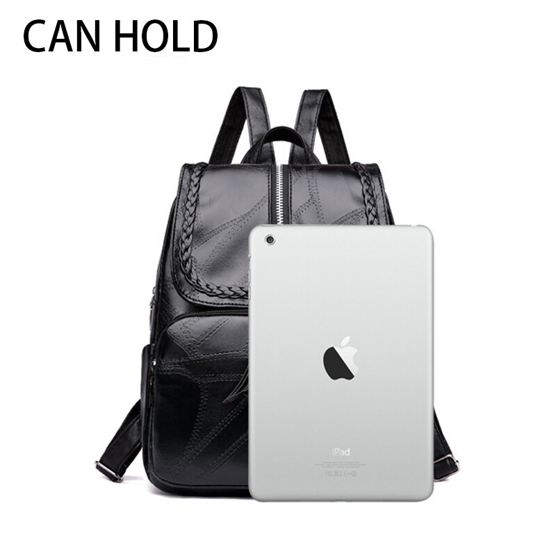 Womens PU Leather Backpack Shoulder School Bag Travel Girls  display picture 1