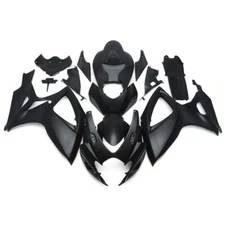 ABS Plastic Fairings For Suzuki GSXR600 GSXR750 K6 2006 2007 Matte Black Bodykit