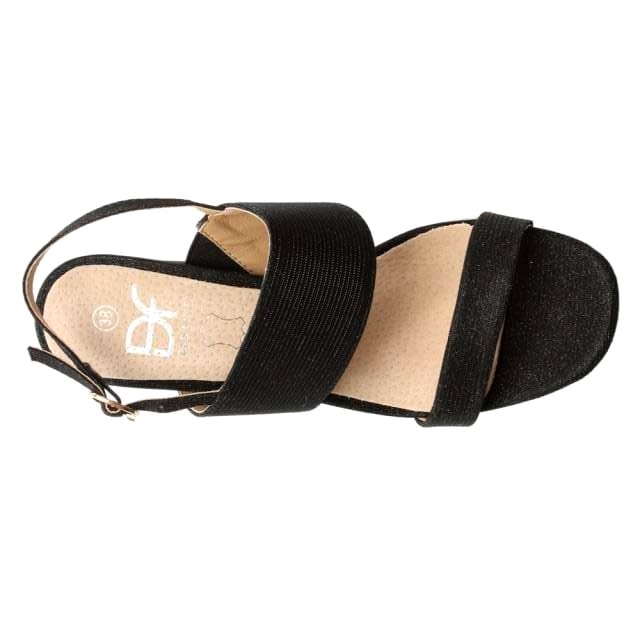 APL Daniel Footwear EU 40 UK 7 Mellen sandali con tacco a blocco nero metallizzato lucido