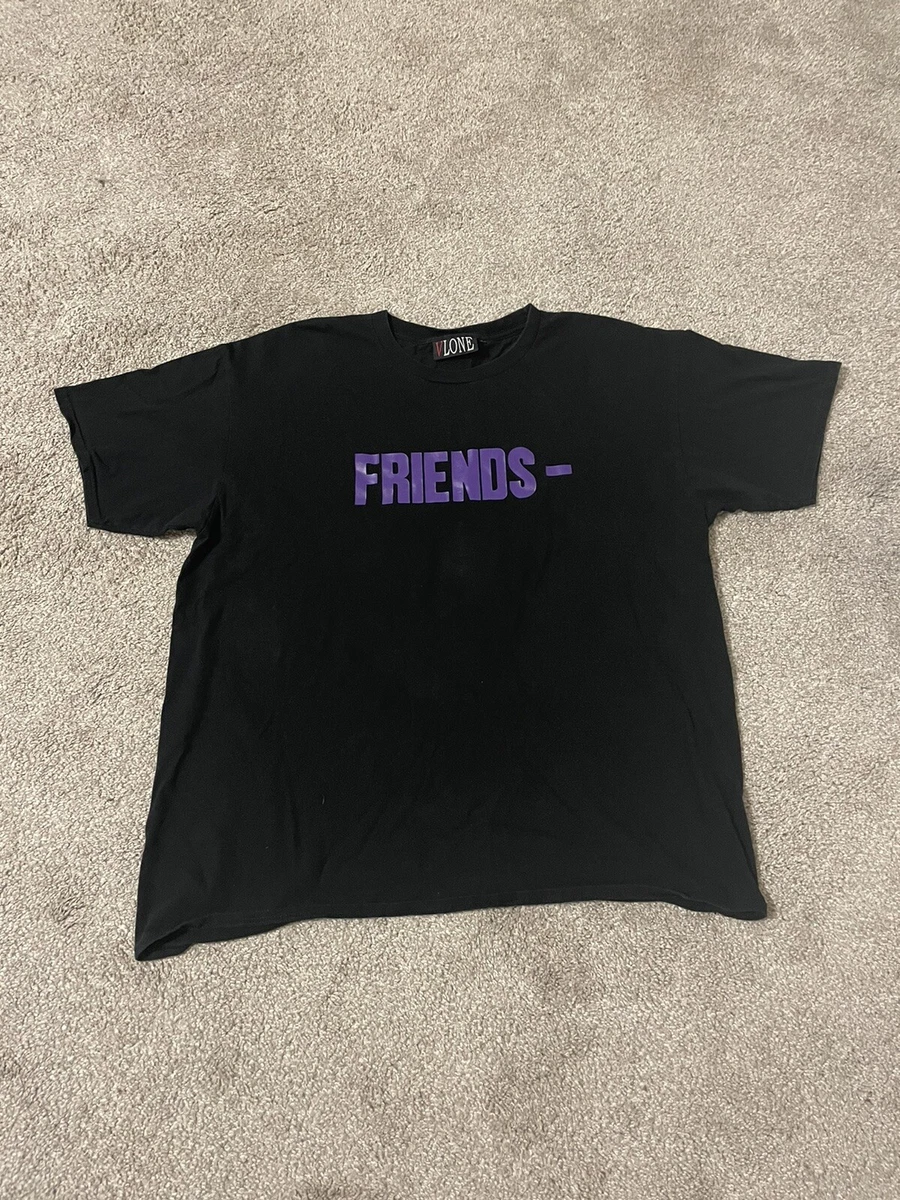 Vlone Friends T Shirt Purple Logo Double Sided Mens Size 3XL Streetwear |  eBay