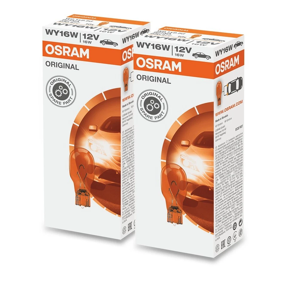 OSRAM 921NA WY16W 12V 16W ORANGE GLÜHLAMPE 5D LAMPE W2 GLASSOCKELLAMPE 2x STÜCK - Bild 4 von 4