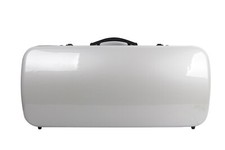 New White Double Violin Case Viola Case Hold 4pcs Strong Lightweight