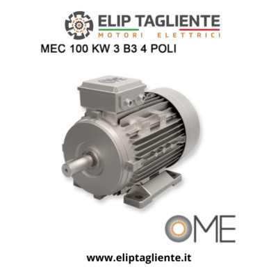 MEC DREIPHASENMOTOR 100 KW 3 B3 4 POLIG 1500 U/min