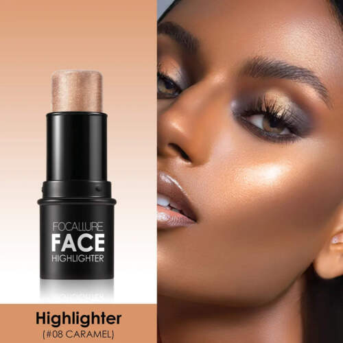 FOCALLURE 18 Colors Highlighter Contouring Stick Highlighting Powder Creamy Text - Picture 33 of 39
