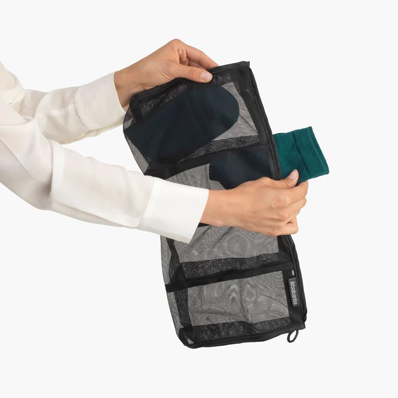 Borsa per Lavare Calze Calzini in Lavatrice BRABANTIA Salvacalze Nero 4 Paia, fotografia 10 di 12