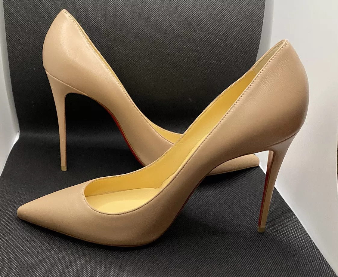 Christian Louboutin Red Bottom Pumps. Beige. Size: 11/41