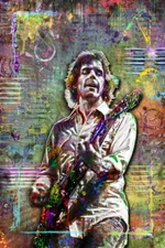 Bob Weir GRATEFUL DEAD Poster, Bob Weir Gift, Grateful Dead Tribute