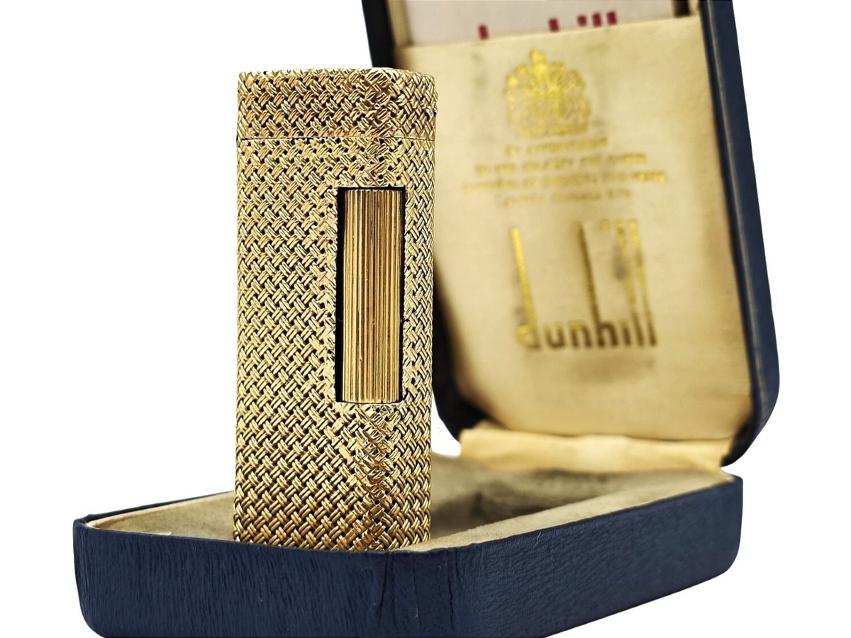 DUNHILL - 18K / 750 YELLOW GOLD JACKET - VINTAGE - GENUINE DUNHILL - 18K / 750 YELLOW GOLD JACKET - VINTAGE - GENUINE