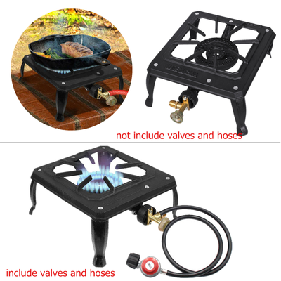 #ad Camping Stove Single Burner Cast Iron Propane Gas LPG Outdoor Cooking BBQ Cooker $23.39