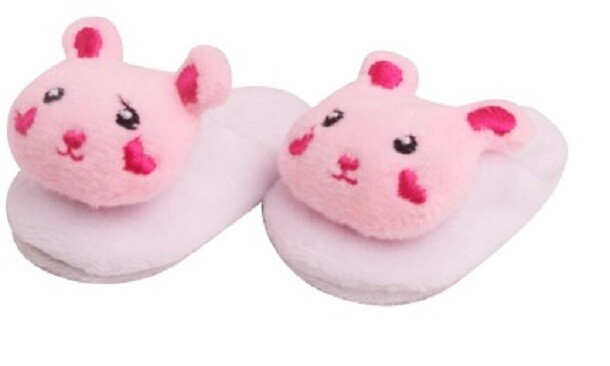 Slippers, Sweetheart Bear Slippers, Designed for 18-Inch Dolls-image
