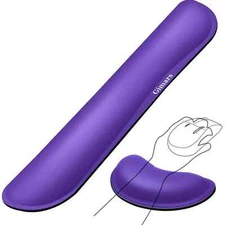 Gimars Upgrade Enlarge Gel Memory Foam Set Keyboard Mouse  Wrist Rest Pad