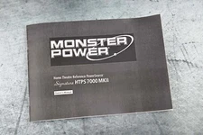 New Monster Power HTPS 7000 MKII Home Theater Power Source Owener's Guide