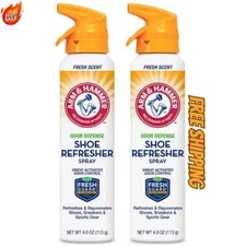 Arm & Hammer Odor Defense Shoe Refresher Spray, 4 oz ( 2 Pack ) - Free Shipping.