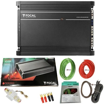 FOCAL EVOTUNING - NO HERTZ Amplificatore per Auto Focal AP 4340 4 Canali Classe AB Nuovo+Kit Cavi Phonocar