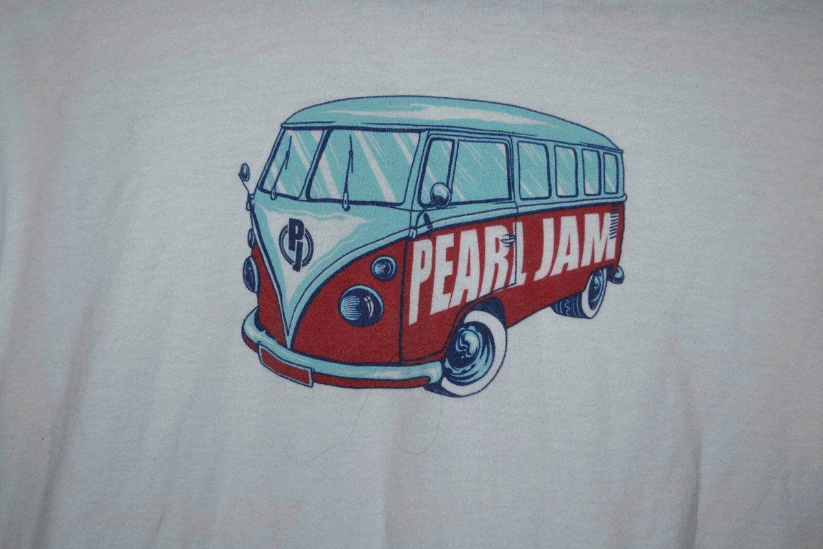 Pearl Jam VW Bus Vintage style 90s White Cotton Graphic T shirt