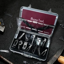 12 Types Micro Tool Set Miniature Collectibles Attaché Case Dad Gift Japan New