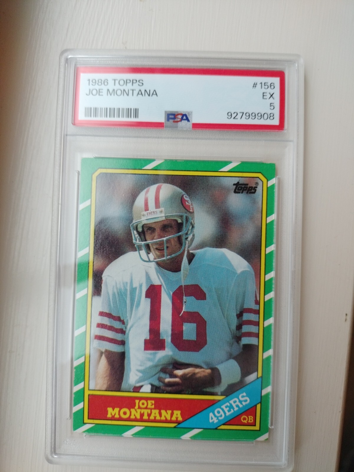 1986 Topps JOE MONTANA #156 • PSA 5 EX