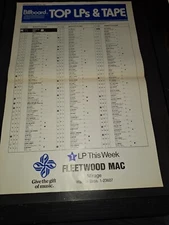 Fleetwood Mac Mirage #1 Album Chart Rare Original Promo Poster Framed!