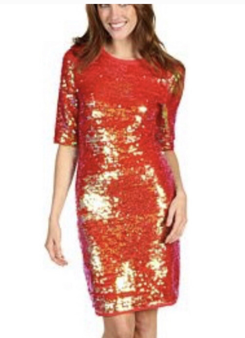 bcbg red sequin dress BCBG Maxazria Red Sequin Dress. Size M
