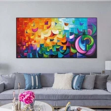 Hand Painted Oil Painting On Canvas Abstract Wall Art Home Decor Modern X285