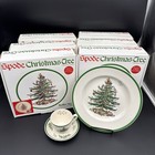 Spode Christmas Tree Buffet Set (6 Sets) Dinner Plate W/ Cup And Saucer  S3324
