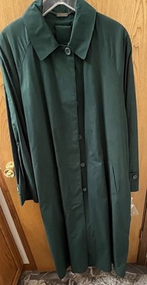 London Fog raincoat jacket women size 16 teal made in USA