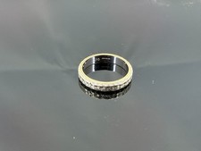 9ct 375 White Gold Wedding Ring Band size J 1/2