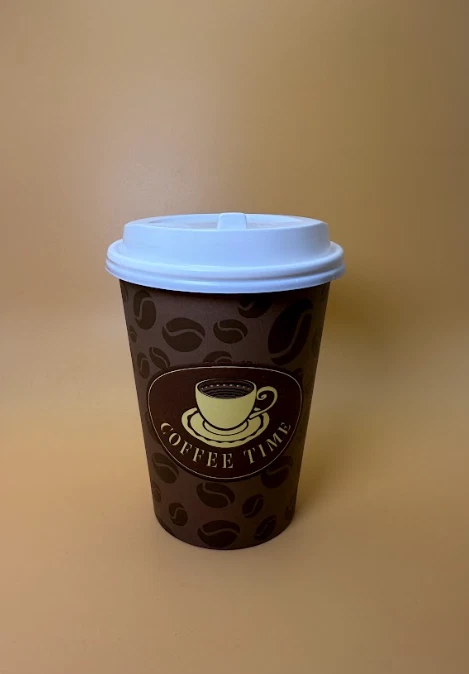 White Dome Lid for 10-24 Oz Paper Hot Cups, 200pcs, fold back open, hot drink - Image 4 of 4