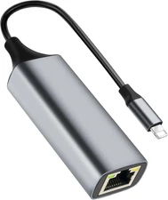 [MFi Certified] Lightning to Ethernet Adapter, 100Mbps RJ45 Gray 
